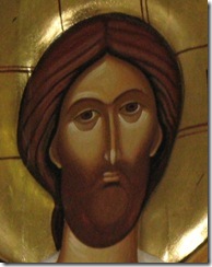 Christ the Pantocrator -- Jesus Creator of All -- Detail --2002 Icon by Marian Zidaru -- photo by JAM