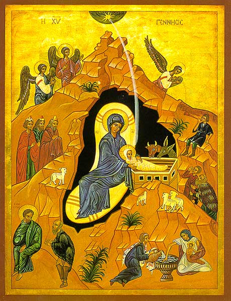 Image of The Nativity by Sr. Marie Paul, O.S.B.; © Monastère des Bénédictines du Mont des Oliviers and Editions CHOISIR, Genève. The Printery House, Conception, Missouri, exclusive U.S. agent. www.printeryhouse.org –Shown with permission. 
