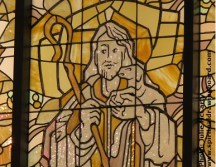 Good Shepherd stained glass window--photo by Julie McCarty