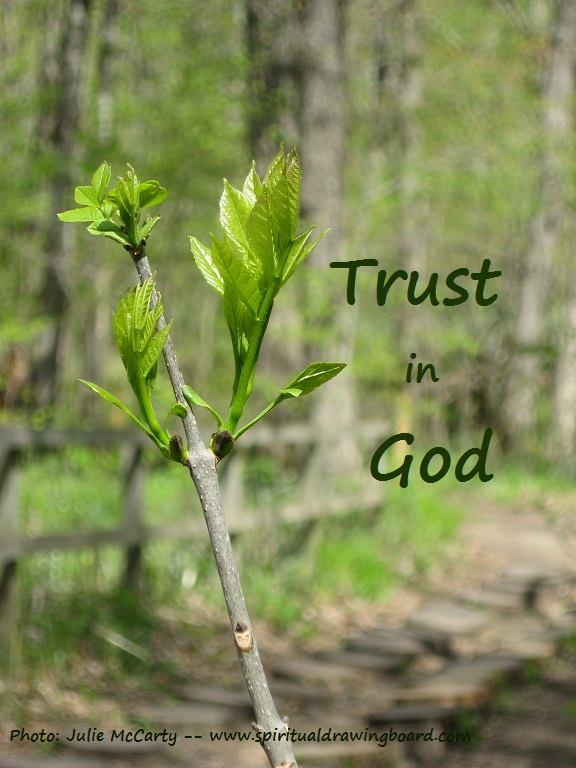 Budding leaves--Trust in God--Julie McCarty